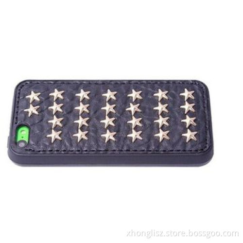 New phone cover pentacle rivet case protective wild style for iPhone 5C